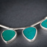 Asteria Green Turquoise Bib Necklace