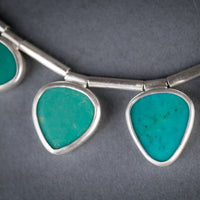 Asteria Green Turquoise Bib Necklace