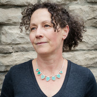 Asteria Green Turquoise Bib Necklace