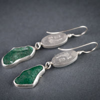 Luna Aquamarine & Geode Dangle Earrings