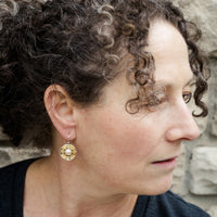 Shiomi Pearl Drop Earrings in 18k & SS