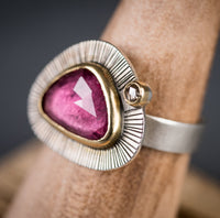 Milan Rose Tourmaline & Diamond Ring - Size 7 1/2