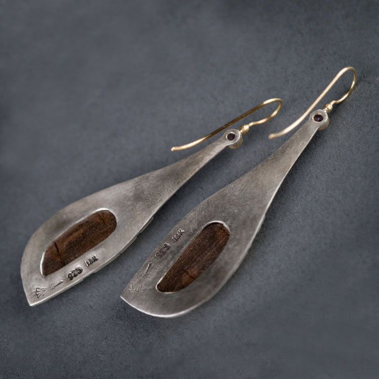 Cythera Boulder Opal Long Drop Earrings