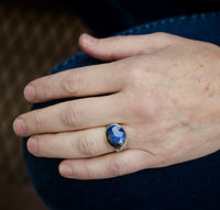 Majorca Rosecut Labradorite Ring - Size 8