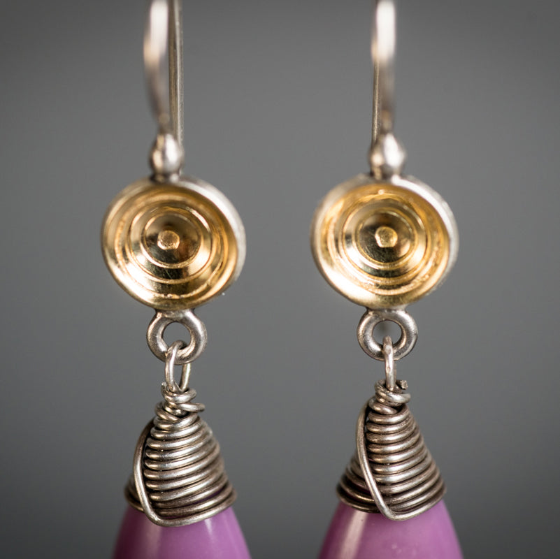 Elsa Phosphosiderite Teardrop Dangle Earrings