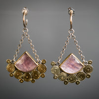 Malta Purple Sapphire Chandelier Earrings