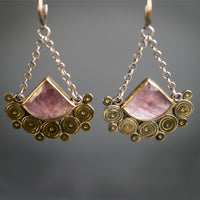 Malta Purple Sapphire Chandelier Earrings