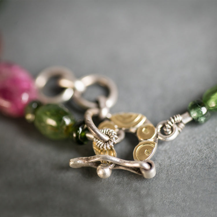 Palma Green & Pink Tourmaline Bracelet