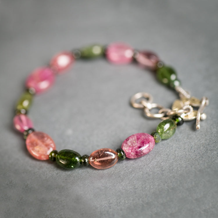 Palma Green & Pink Tourmaline Bracelet
