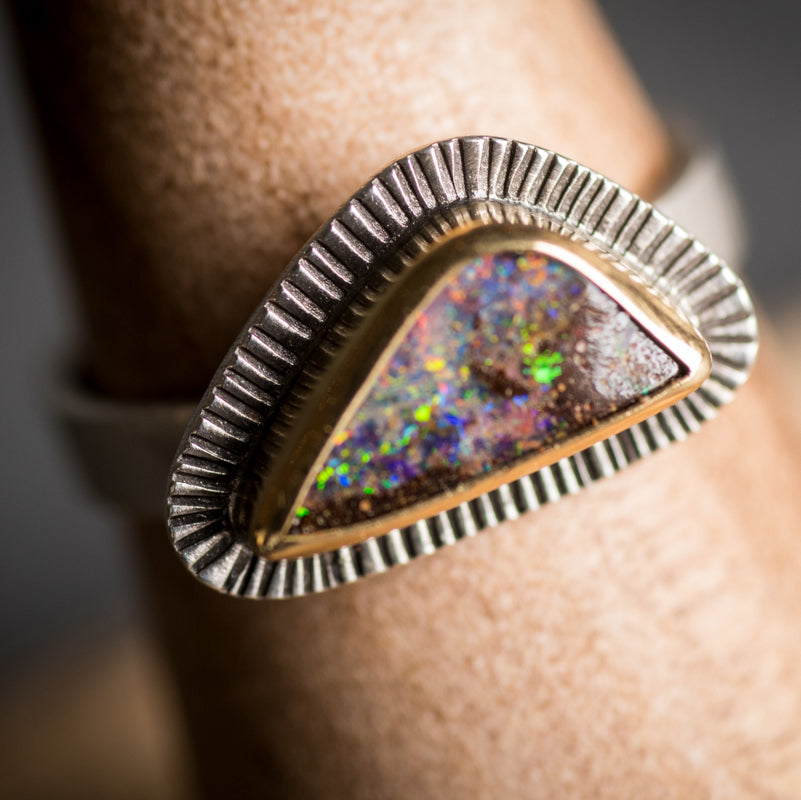 Sorento Boulder Opal Ring - size 6 1/2