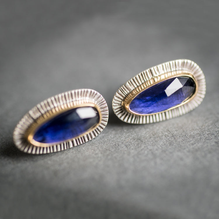 Sorento Long Iolite Studs