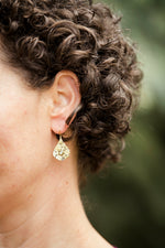 Mustique Blue Sapphire Drop Earrings in Solid Gold & Silver