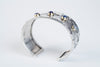 Aleutian Natural Sapphire Cuff Bracelet in 18k Gold & Silver