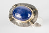 Honshu Tanzanite Ring in 18k Gold & Silver - Size 8 3/4