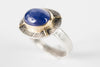 Honshu Tanzanite Ring in 18k Gold & Silver - Size 8 3/4