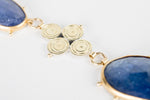 Santorini Tanzanite Bib Necklace in 22k & 18k Gold, Silver,