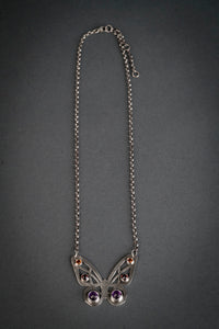 Mariposa Butterfly w/ Gemstones Necklace
