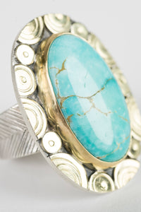 Mykonos Turquoise Ring - Size 7 @ Jensen Stern (208)726-2363