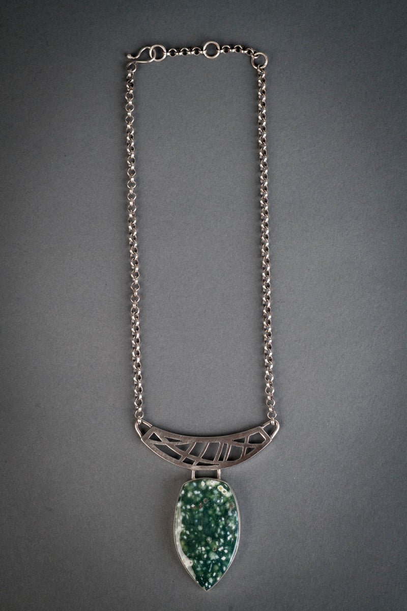 Lucia Madagascar Ocean Jasper Necklace