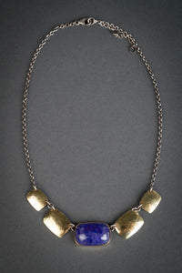 Lynn Tanzanite & Shield Bib Necklace