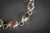 Europa Bi-colored Tourmaline Link Bracelet