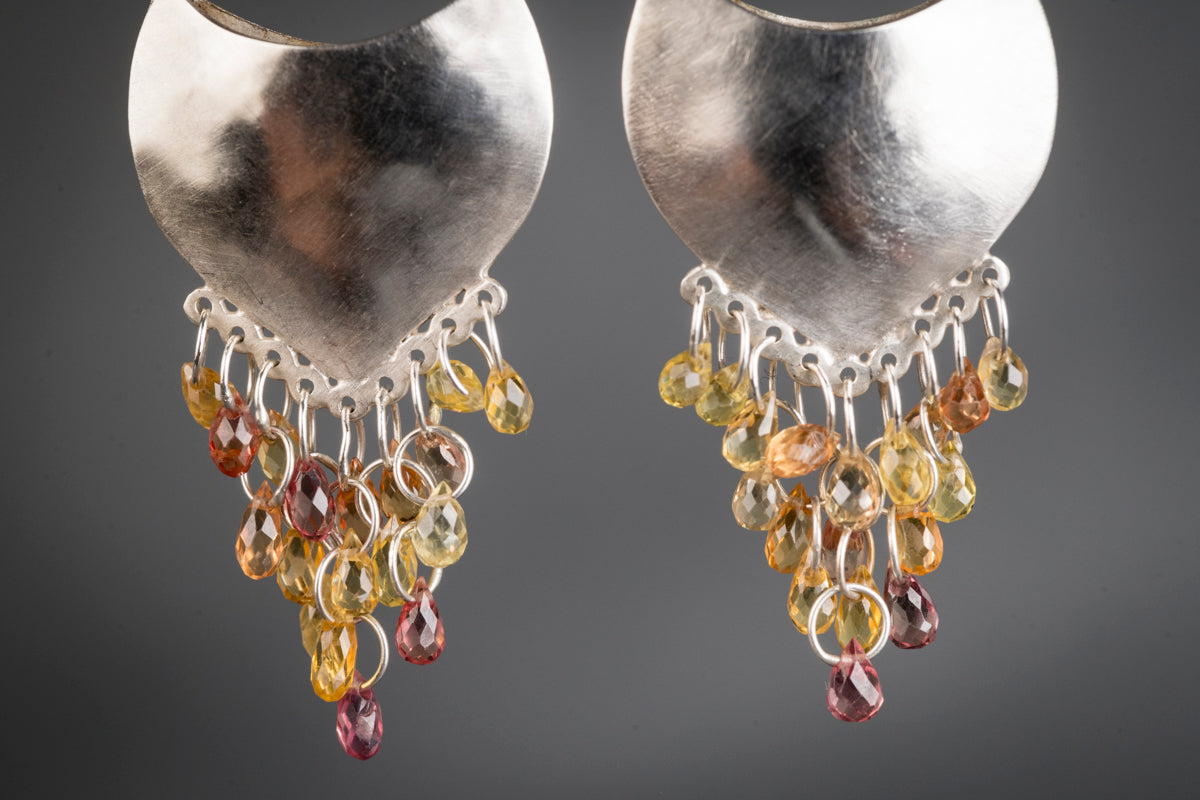 Ophelia Songea Sapphire Chandelier Earrings