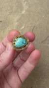 Mykonos Kingman Turquoise Ring - Size 7