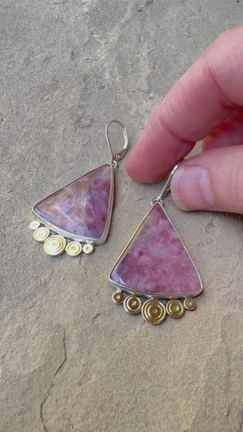 Ibiza Tourmaline in Quartz Earrings