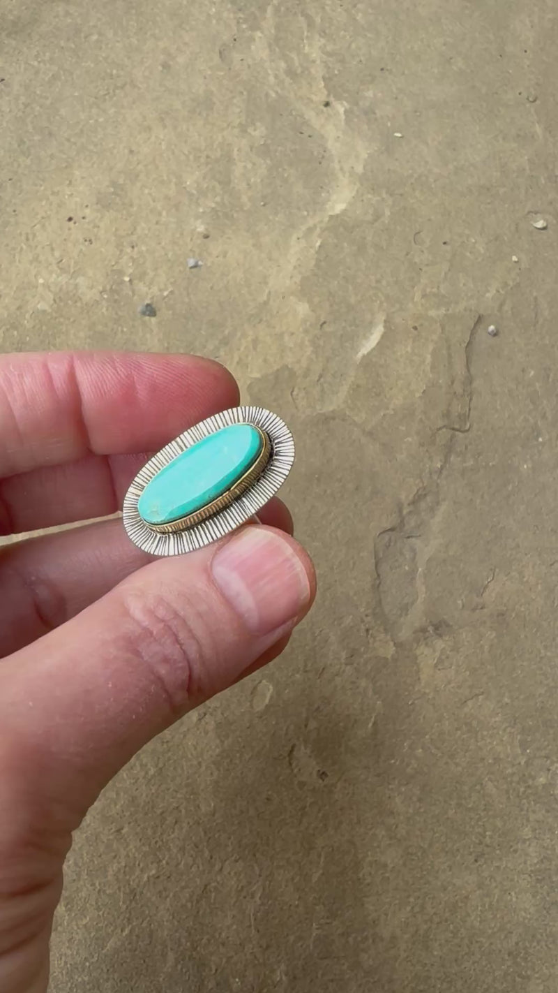 Sorento Royston Turquoise Ring - size 8 1/2