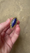 Mykonos Lapis Lazuli Ring in Gold & Silver, US Size 8