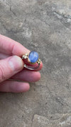 Kenai Blue Sapphire Doublet Ring - size 8