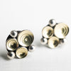 Elizi Seascape Studs in 18k Gold & Silver