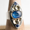 Odiel Kyanite Marquise Ring in 18k Gold & Silver