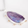 Hailey Amethyst Doublet Pendant in Silver & 14k Gold