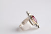 Sargasso Pink Tourmaline Ring in 18k Gold & Silver - Size 7 3/4