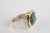 Milan Green Tourmaline & Diamond Ring, US 7