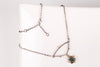 Astraea Moss Aquamarine Necklace in Gold & Silver