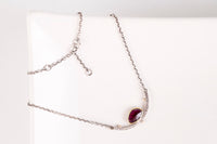 Mimas Rose Cut Garnet in Gold w/ Silver Cradle