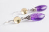 Elsa Amethyst Teardrop Dangle Earrings