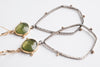 Astraea Green Sapphire Earrings in 18k & 14k Gold, Silver