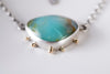 Ceres Peruvian Opal Necklace, Silver w/ 14k Gold Granules