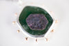 Hailey Ruby in Zoisite Pendant with Gold Granule Halo