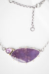 Aurora Agua Nueva Agate & Amethyst Pendant Necklace