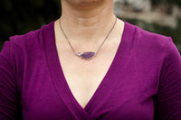 Aurora Agua Nueva Agate & Amethyst Pendant Necklace