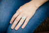 Paris White Water Turquoise Ring in 18k Gold & Silver - Size 6