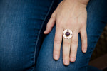 Catalonia Ruby Ring, 18k Gold & Sterling Silver