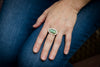Milan Green Tourmaline & Diamond Ring, US 7