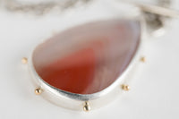 Callisto Botswana Agate Toggle Pendant