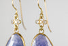 Jupiter Tanzanite & Diamond Earrings, One of a Kind