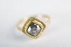 Sorento Salt & Pepper Diamond Ring in 18k Gold, 1.97 carat Diamond, Size 6 3/4